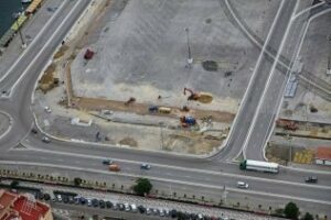 Obras en el vial principal del Puerto de Algeciras
