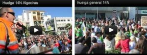 Así ha transcurrido la primera jornada de huelga en Algeciras