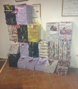 La Guardia Civil interviene 10.450 cajetillas de tabaco de contrabando