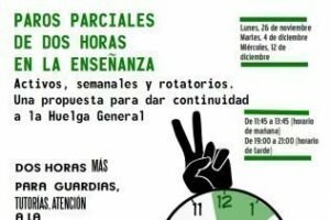 La eduación inicia hoy paros parciales de dos horas semanales, rotatorios y activos