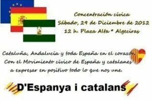 El Moviment Cívic d'Espanya i catalans se concentrará en la Plaza Alta mañana 29