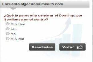 La encuesta de la semana:¿Qué le parece celebrar el Domingo por Sevillanas en el centro?