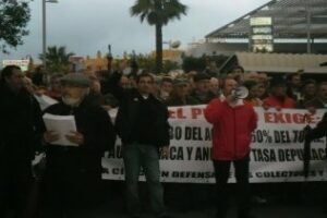 Manifestación de los trabajadores del sector limpieza de Cádiz