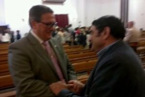 Hermenegildo González asistió a la Misa Rociera de la Hermandad del Rocío en Algeciras