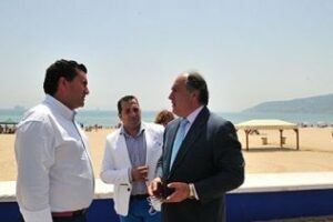 El jefe de la Demarcación de Costas comprobó el estado de las playas