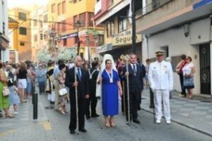 Homenaje por tierra y mar a la Virgen del Carmen