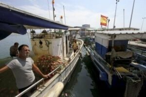 El presidente de los pescadores andaluces, satisfecho con la protesta del sector