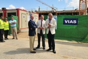 Visita a las obras para el nuevo edificio