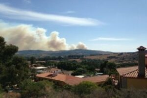 Declarado un incendio forestal en Algeciras