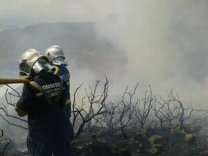 El Infoca da por extinguido el incendio originado en Sierra Carbonera