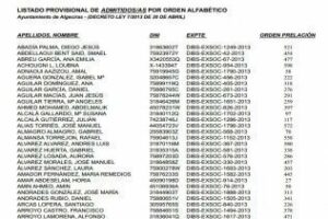 Ya está el listado de admitidos provisionales en el programa de ayuda a la contratación