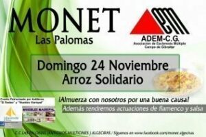 Monet: Arroz Solidario a beneficio de ADEM-CG