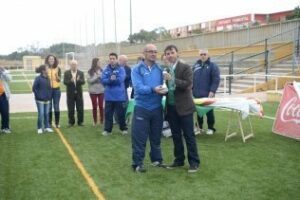 Javier Rodríguez entrega los trofeos del XIX Compeonato Andaluz de Fútbol 7 para discapacitados