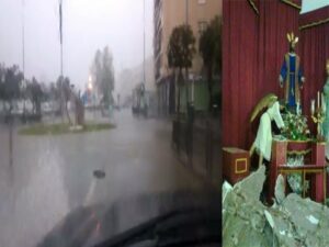 Desactivado el plan de emergencias municipal-Videos ciclogénesis en Algeciras en el interior