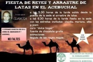 El Embarcadero invita a todos su fiesta de reyes y arrastre de lata el día tres