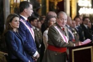 El Rey termina a duras penas su discurso de la Pascua Militar