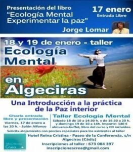 El prestigioso escritor Jorge Lomar, presenta su último libro Ecología Mental", por primera vez en Algeciras
