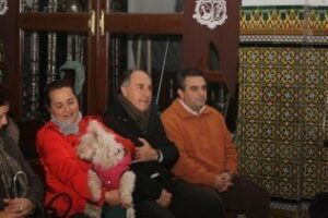 Landaluce asiste al acto de bendición de mascotas celebrado en la Capilla de San Antón