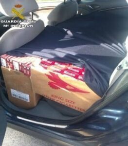 La Guardia Civil interviene 7.500 cajetillas de tabaco de contrabando