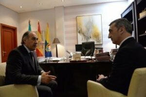 El alcalde de Algeciras recibe al nuevo presidente de la Asociación de la Prensa