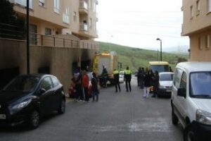 Incendio en un garaje cubierto de Algeciras