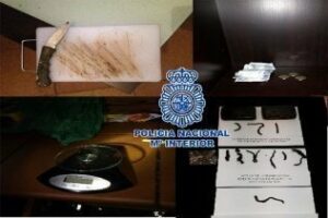La Policía Nacional desarticula un punto de venta de drogas en El Saladillo