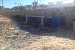 IU lamenta el estado que presenta la playa de Getares en su zona más concurrida