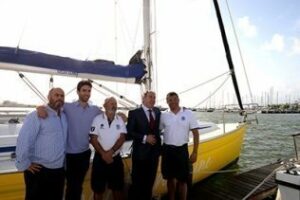 Landaluce despide a Pepe Marín en su viaje para grabar un nuevo programa para Canal Cocina