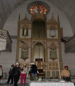 Landaluce visita el antiguo asilo con el director del Conservatorio y el AMPA