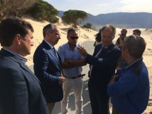 La duna de Valdevaqueros en la segunda fase de extracción