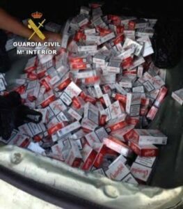 La Guardia Civil interviene 2.467 cajetillas de tabaco de contrabando