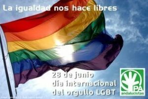 Manifiesto del Partido Andalucista con motivo del 28J Día del Orgullo LGTBI "La igualdad nos hace libres"
