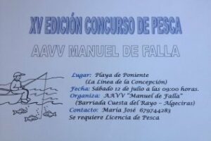La AAVV Manuel de Falla organiza su xv edición del Concurso de pesca