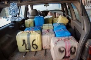 Intervenidas 1,7 toneladas de hachís en La Línea