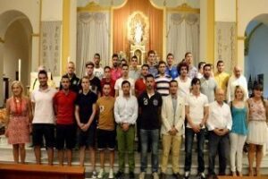 El Algeciras C.F. ofrece su tradicional ofrenda floral ante la patrona