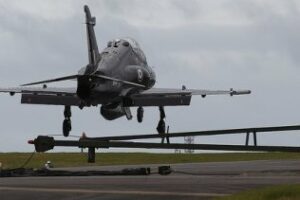 Vuelo de exhibición de los Typhoon de la RAF en Gibraltar este sábado