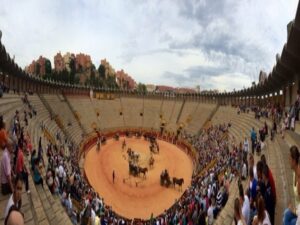 La exhibición ecuestre y de enganches llena la mañana del domingo en Algeciras