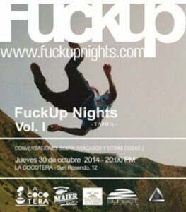 FUCK UP NIGHT, una noche para aprender de los fracasos
