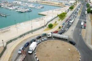 Largas esperas para acceder a Gibraltar