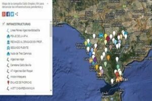 CCOO plasma en un mapa interactvo de Cádiz incumplimientos sin respuesta" de los PGE 2015