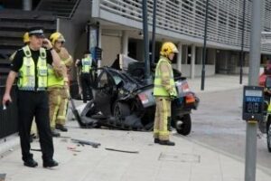 Un accidente de tráfico en Gibraltar deja dos heridos graves