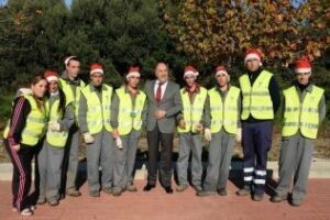 Landaluce felicita a trabajadores de Parques y Jardines