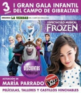 Seis entradas "ultimo minuto" para el espectáculo Musical Frozen con Maria Parrado hoy en el Montera Plaza