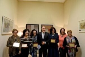 Landaluce invita a pregonar la Feria 2015 a Ana María Spínola, María Luisa Rondón, Juana Mari Moreno, Beatriz Calderón y Maite Moreno