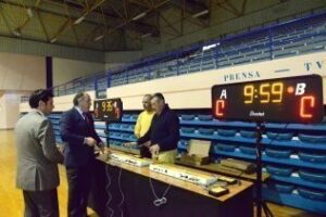 Deportes dota al pabellón Ciudad de Algeciras" de nuevos marcadores electrónicos