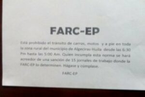 Las FARC demuestran su poder en la Algeciras colombiana