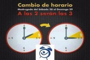 Este fin de semana no te olvides cambiar la hora
