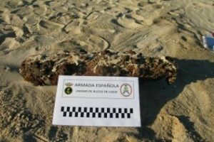 Buceadores de la Armada neutralizan dos proyectiles en Conil de la Frontera y San Fernando