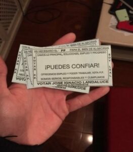 El PP se desvincula de la supuesta campaña pidiendo el voto para el PP