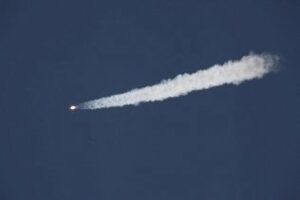 La nave rusa se desintegra sobre el Pacífico